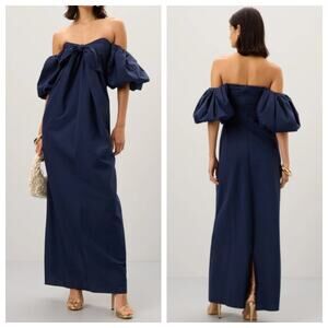 Caroline Constas Reyna Off-Shoulder A-Line Dress Size M